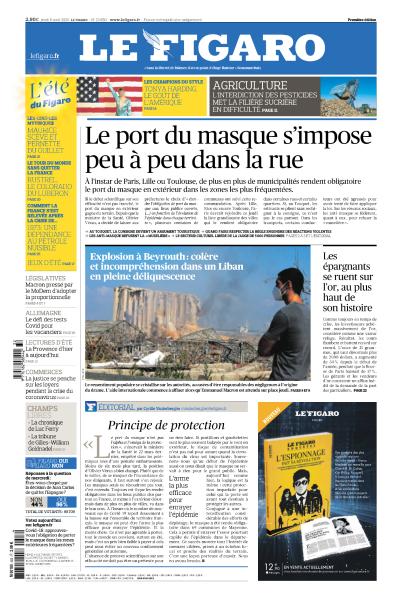 Le Figaro Du Jeudi 6 Août 2020