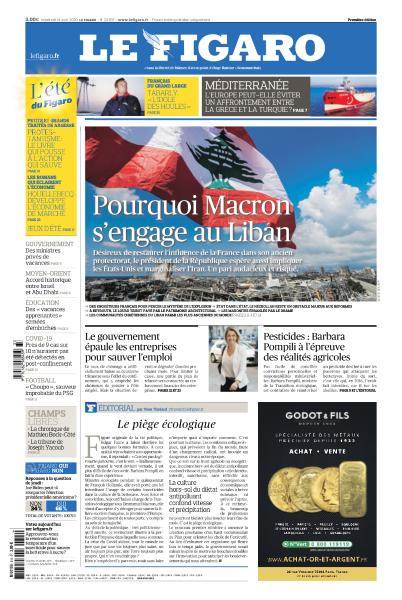 Le Figaro & 3 Supplément spécial Du Vendredi 14 Août 2020