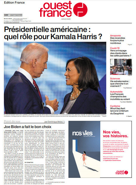 Ouest-France Édition France Du Jeudi 13 Août 2020