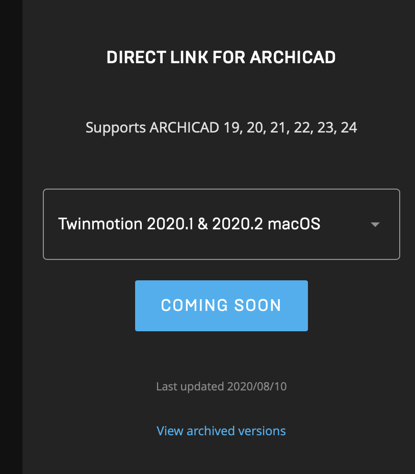  [ TWINMOTION ] nouvelle version   2020.2 et  direct link AC 24  Yylt