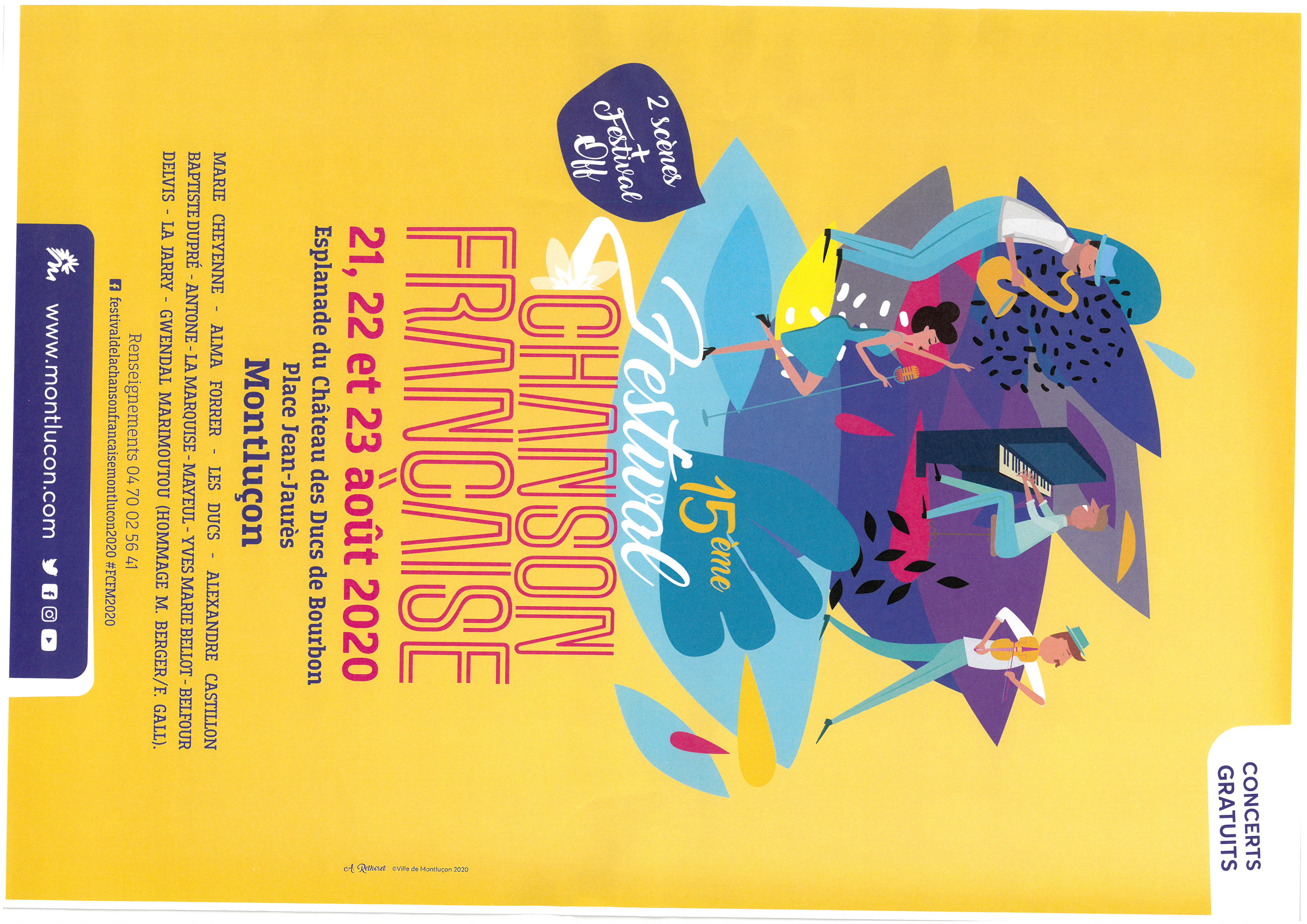 Début ce soir de la 15ème édition du festival de la chanson française