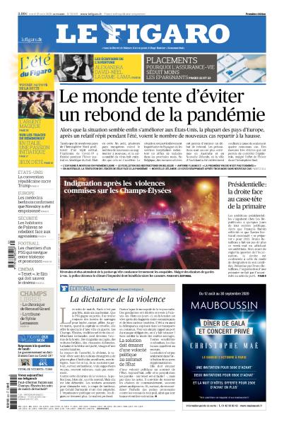 Le Figaro Du Mardi 25 Août 2020
