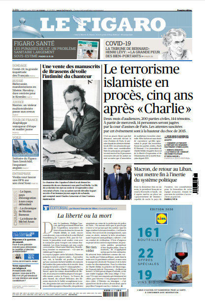 Le Figaro Du Lundi 31 Août 2020