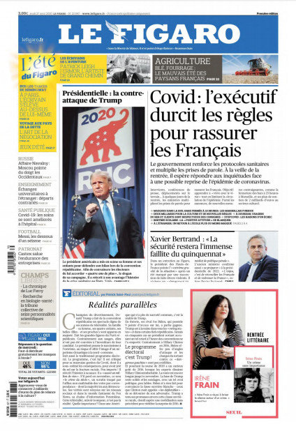 Le Figaro Du Jeudi 27 Août 2020