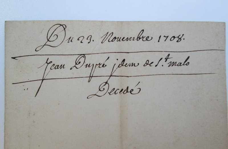 Congé Régiment de Lyonnais 1699 7zyi