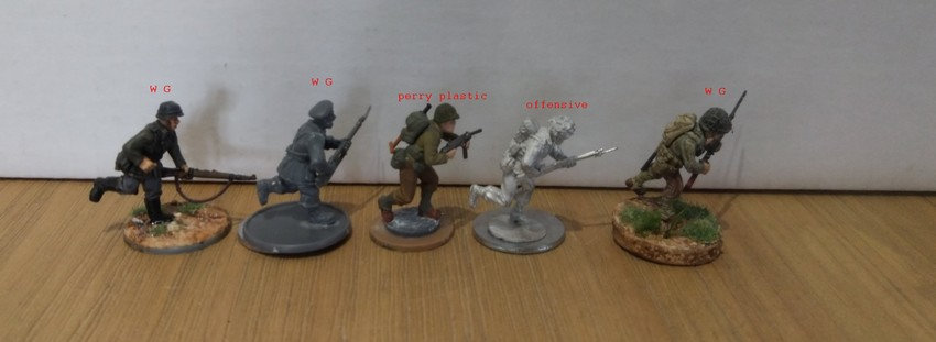comparaison : offensive miniatures / perry plastic / warlord games "bolt action"/artizan/perry plastics Nwvr