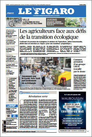 Le Figaro & 3 Supplément spécial Du Vendredi 11 Septembre 2020