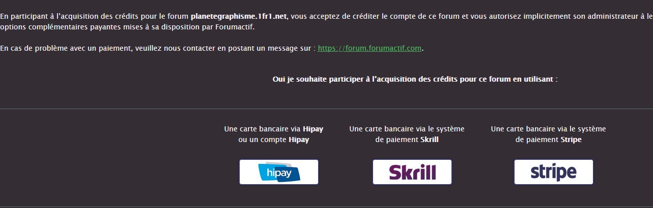 Achat de crédits via paypal Loyz