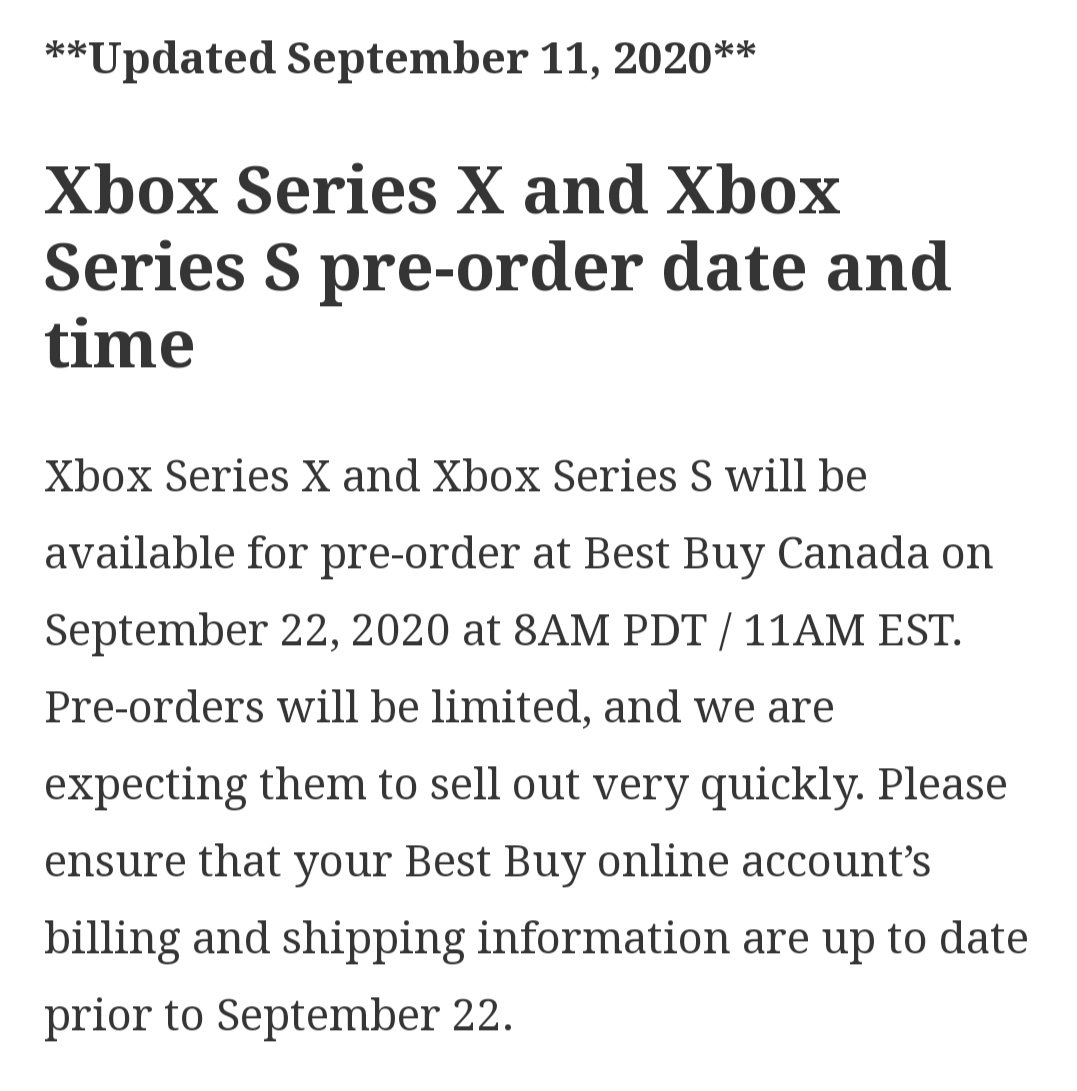 xbox series x pre order best buy time