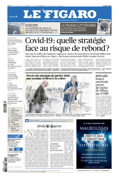 Le Figaro Du Jeudi 10 Septembre 2020