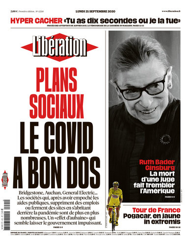 Libération Du Lundi 21 Septembre 2020