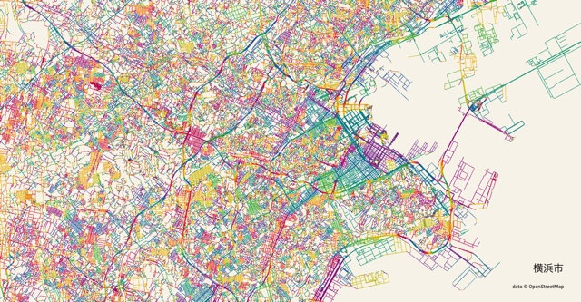 twenty accent happiness Cartographie de la morphologie urbaine en couleur | Veille cartographique  2.0