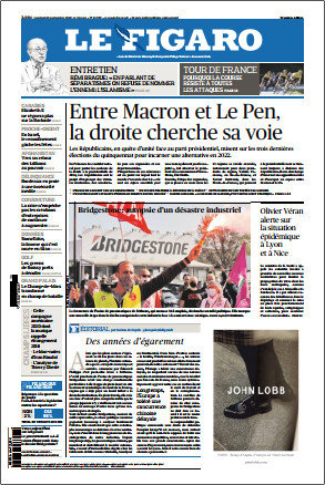 Le Figaro & 3 Supplément spécial Du Vendredi 18 Septembre 2020