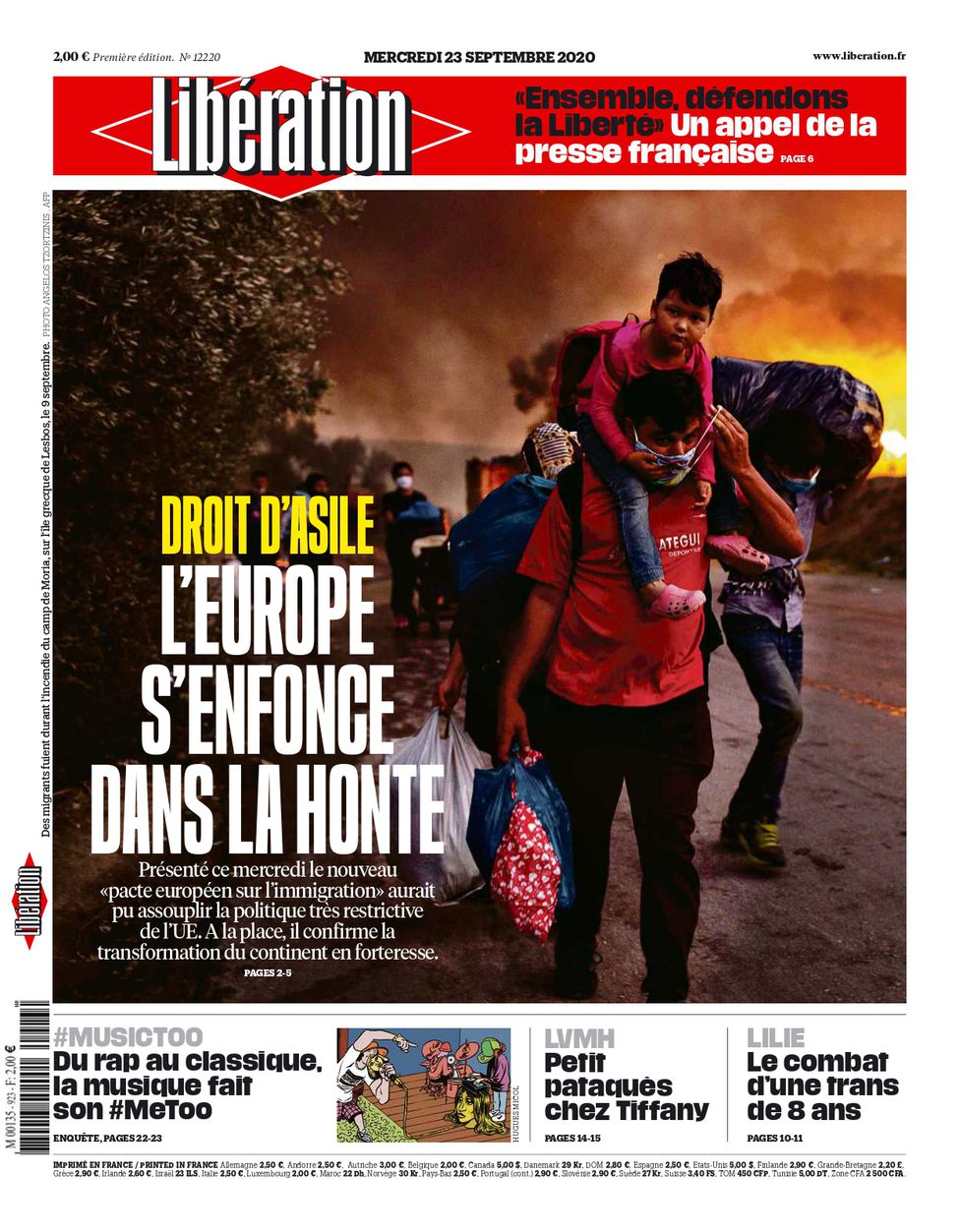 Libération Du Mercredi 23 Septembre 2020