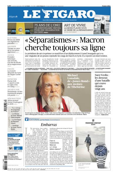 Le Figaro Du Mardi 22 Septembre 2020