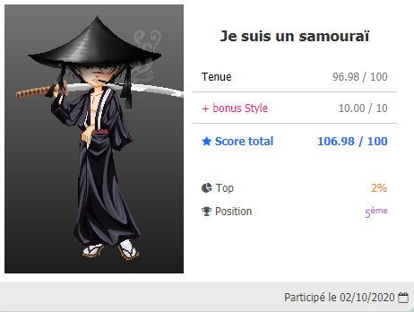 Image festival "je suis un samourï" (EmpereurZero)