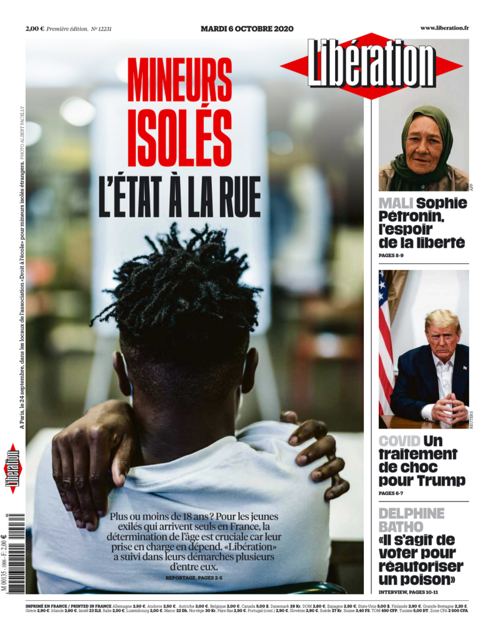 Libération Du Mardi 6 Octobre 2020