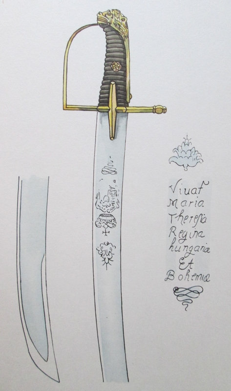 sabre de grenadier autrichien XVIIIème Lfs0