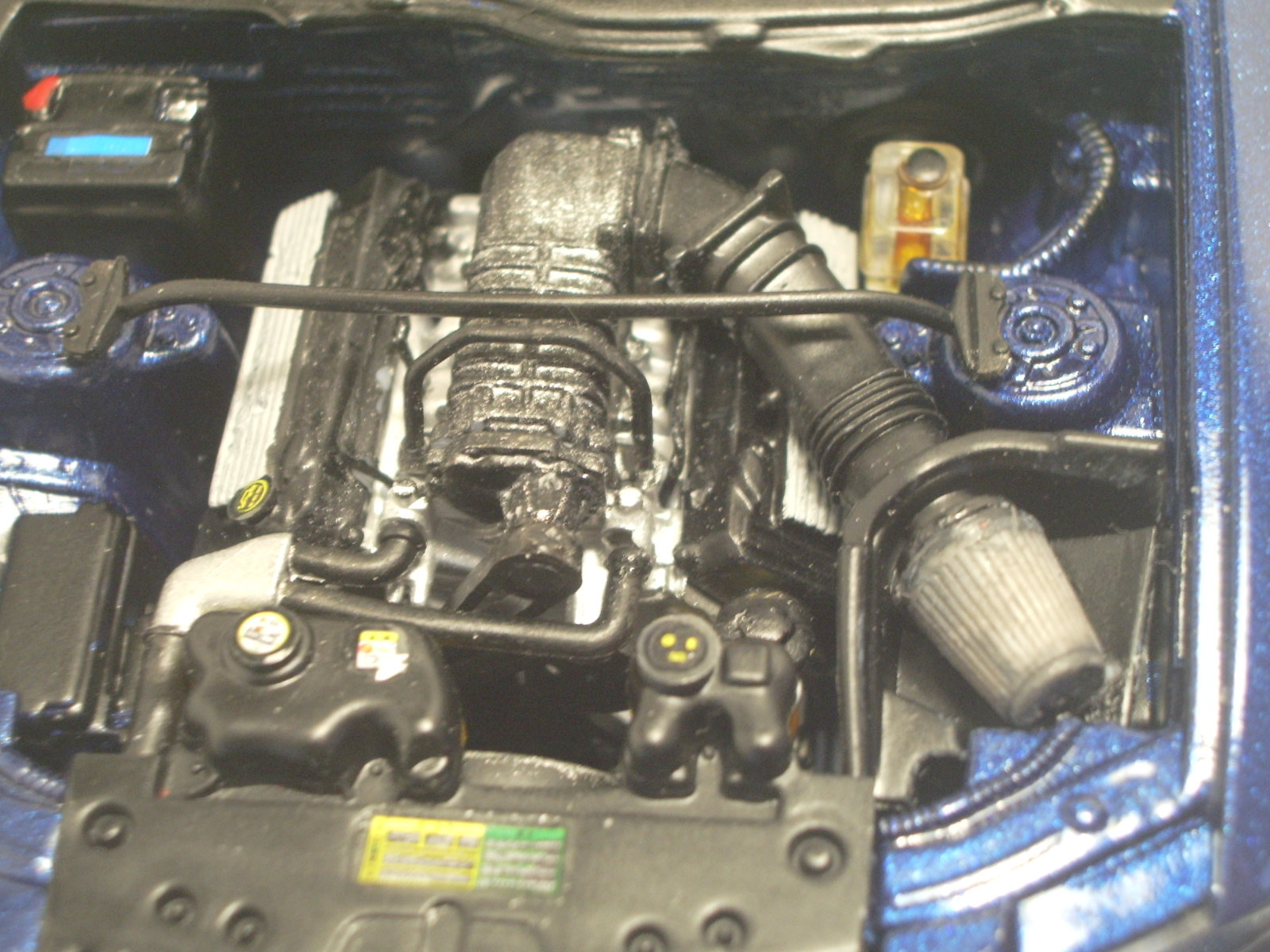 mustang SHELBY GT 500 KR de 2008 de chez revell au 1/25 .  P2je
