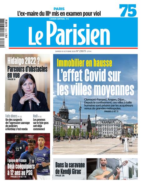 Le Parisien Du Samedi 10 Octobre 2020