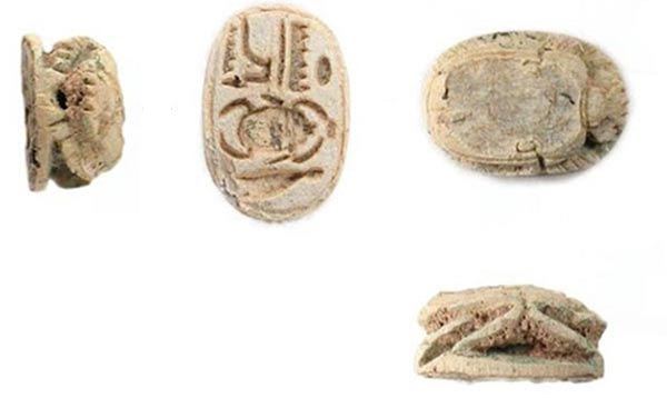 Amulette scarabée au nom de Sheshonq I - Mine de cuivre en Jordanie