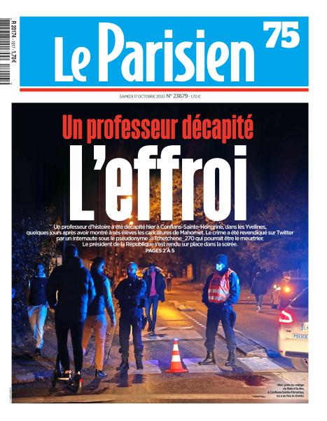 Le Parisien Du Samedi 17 Octobre 2020 44 pages | True PDF | 23 MB