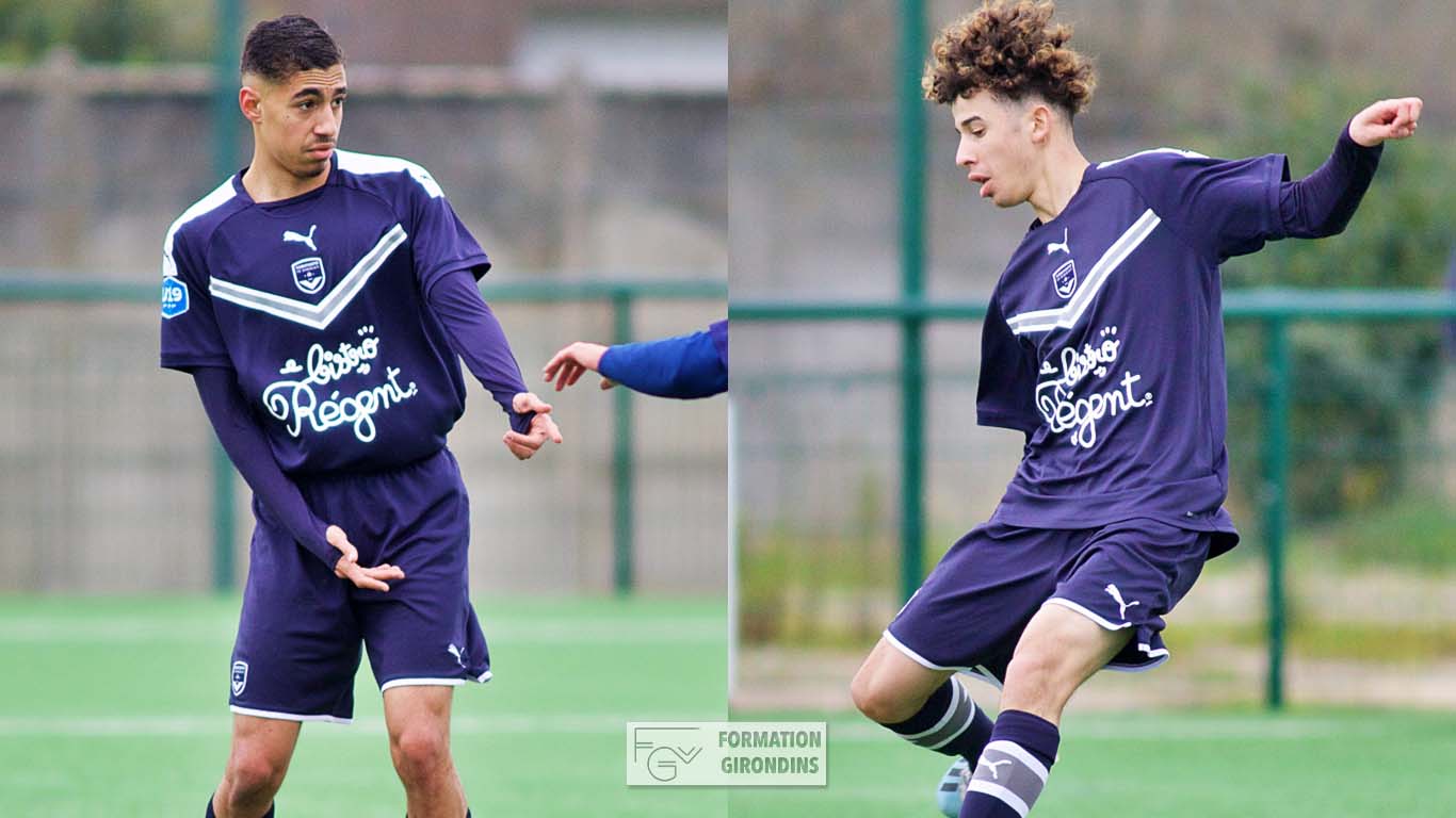 Cfa Girondins : Mohamed Aggoun et Walid Gharnout avec l'Algérie U20 - Formation Girondins 