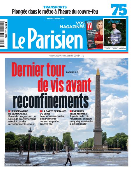 Le Parisien Du Vendredi 23 Octobre 2020