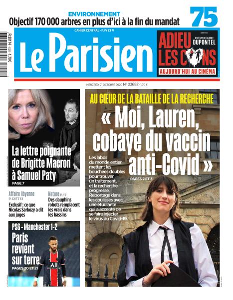 Le Parisien Du Mercredi 21 Octobre 2020