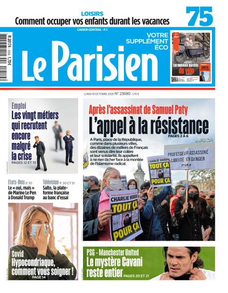 Le Parisien Du Lundi 19 Octobre 2020