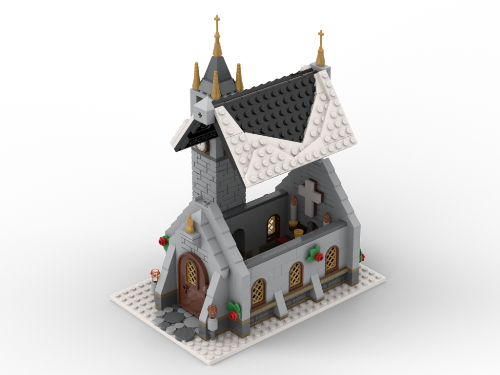 LEGO MOC Winter Chapel by MX32 | Rebrickable - Build with LEGO