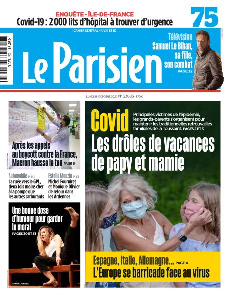 Le Parisien Du Lundi 26 Octobre 2020 