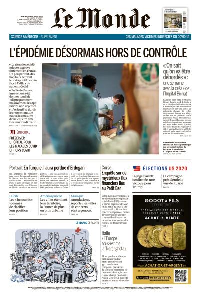 Le Monde Du Mercredi 28 Octobre 2020