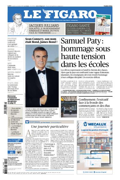 Le Figaro Du Lundi 2 Novembre 2020