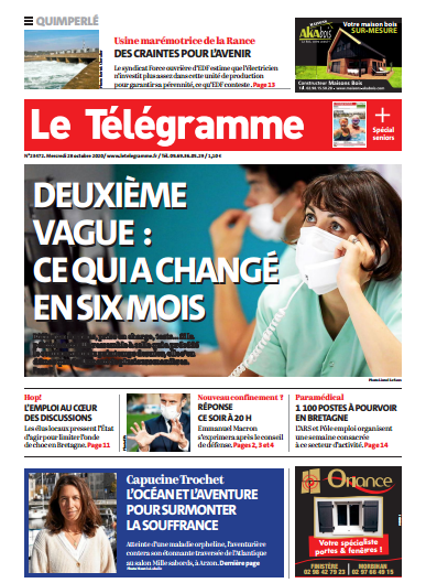 Le Télégramme (3 Éditions) Du Mercredi 28 Octobre 2020