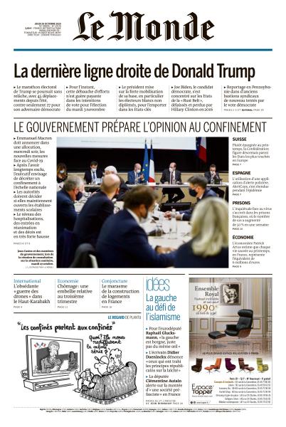 Le Monde Du Jeudi 29 Octobre 2020