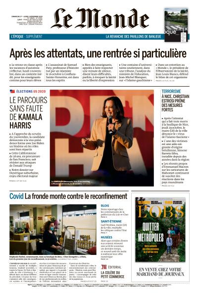 Le Monde Du Dimanche 1er & Lundi 2 Novembre 2020