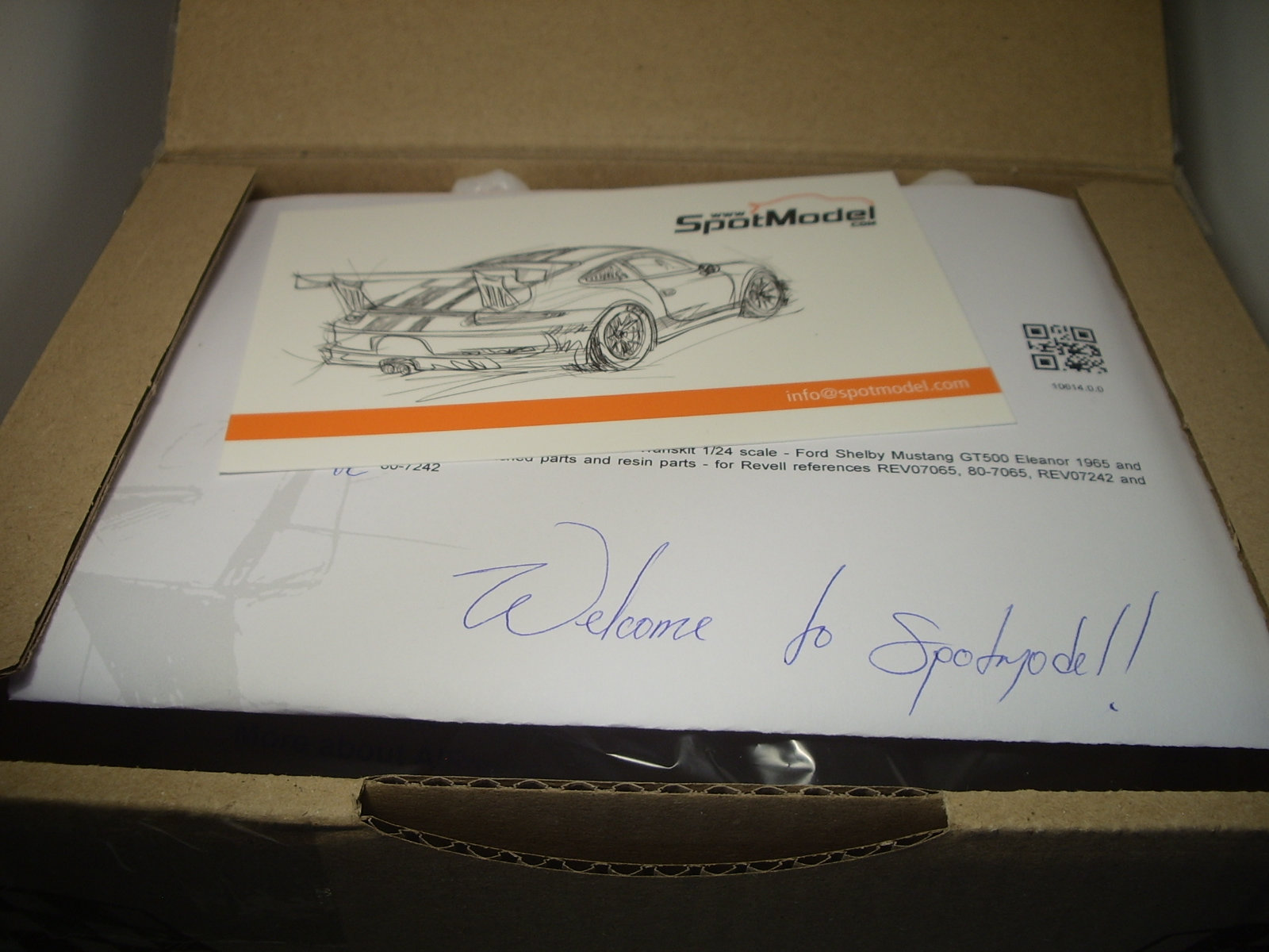 mustang 1967 ELEANOR 60 secondes chrono kit resine  au 1/25 . Csbg