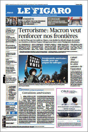 Le Figaro & 3 Supplément spécial Du Vendredi 6 Novembre 2020