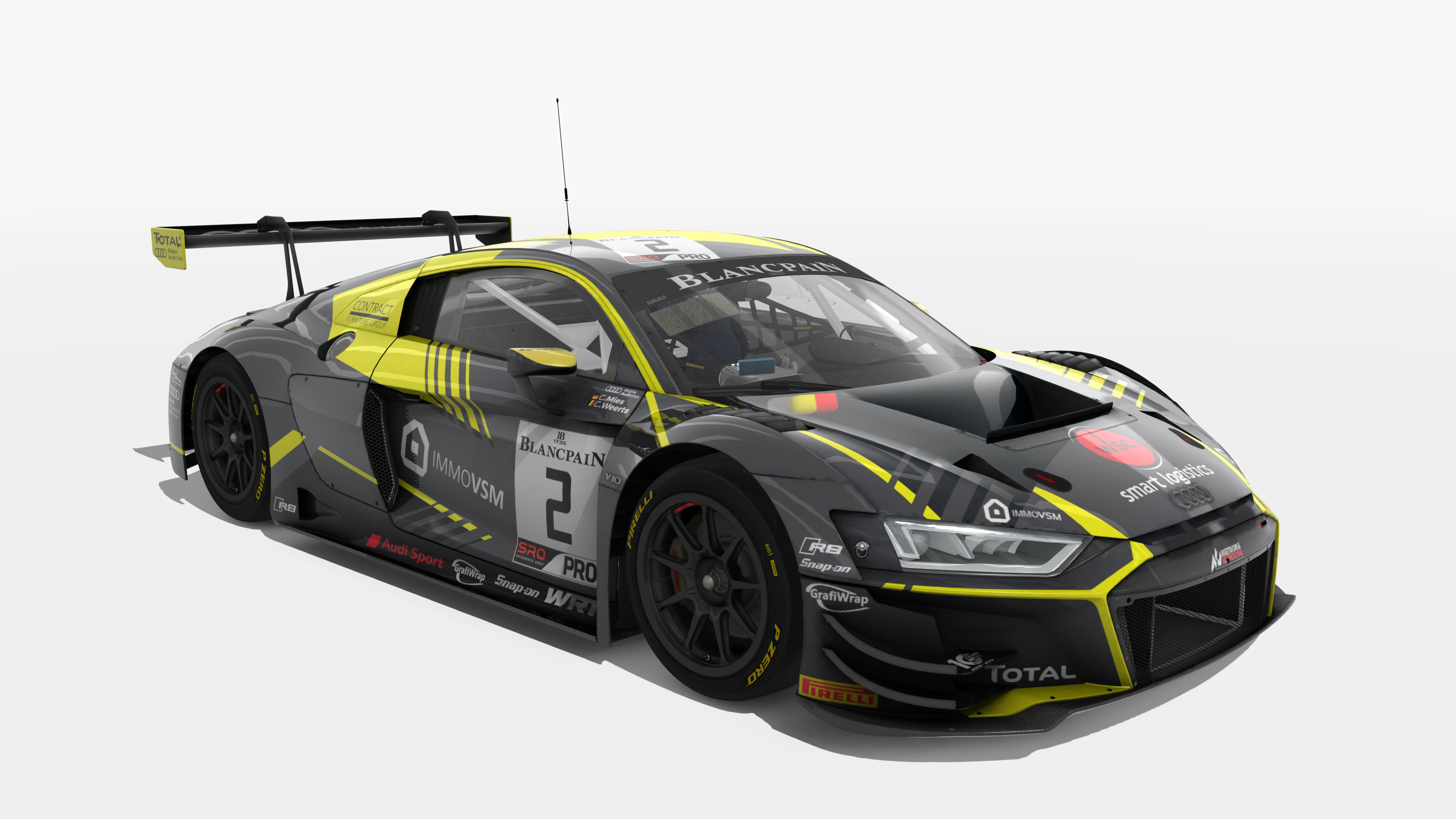 Audi R8 evo GT3 Belgium Audi Club Team WRT | OverTake.gg