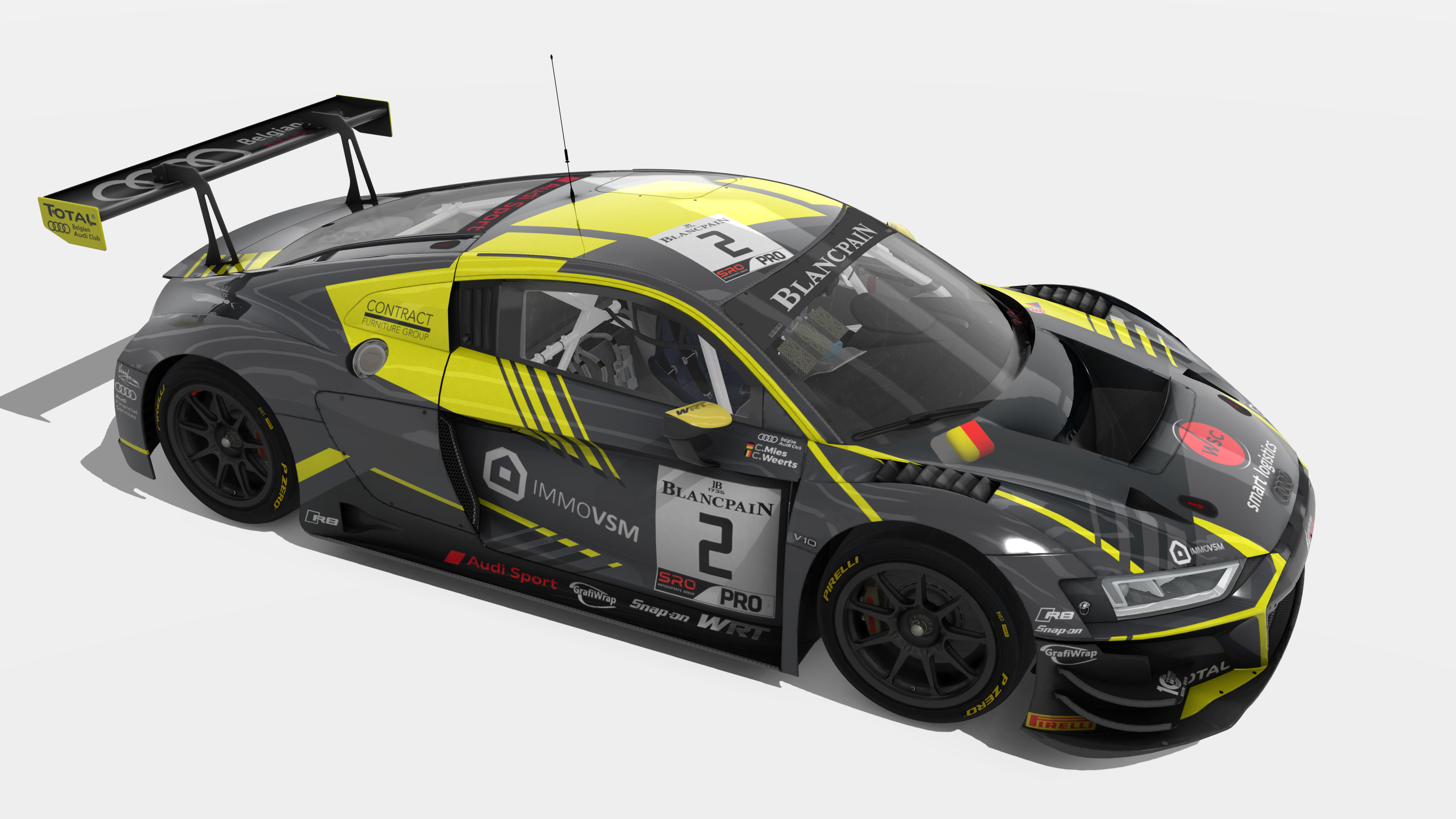 Audi R8 evo GT3 Belgium Audi Club Team WRT | OverTake.gg