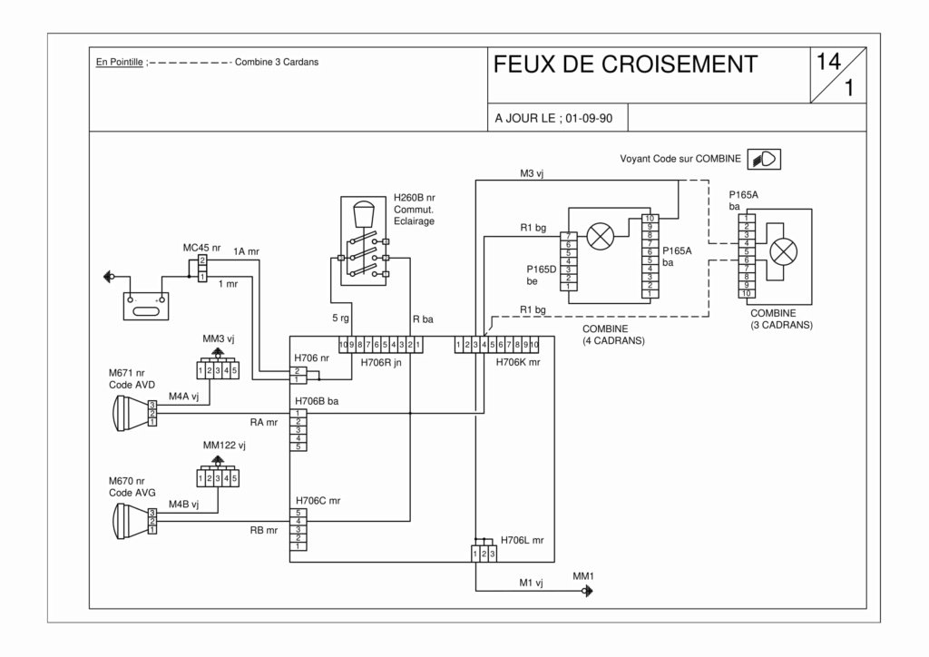 problème électrique feu avant 7zub