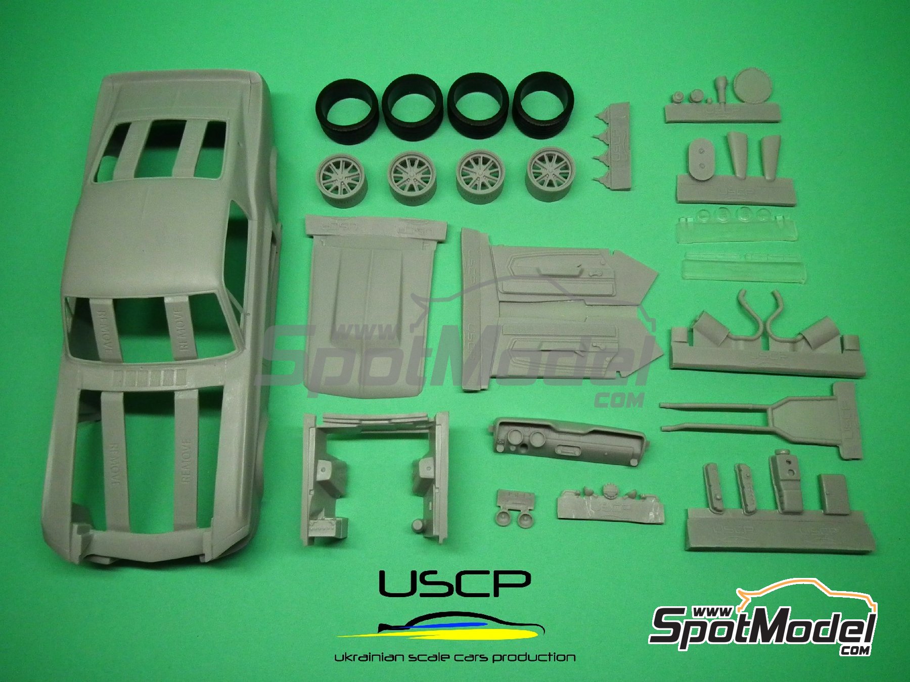 mustang 1967 ELEANOR 60 secondes chrono kit resine  au 1/25 . In1i