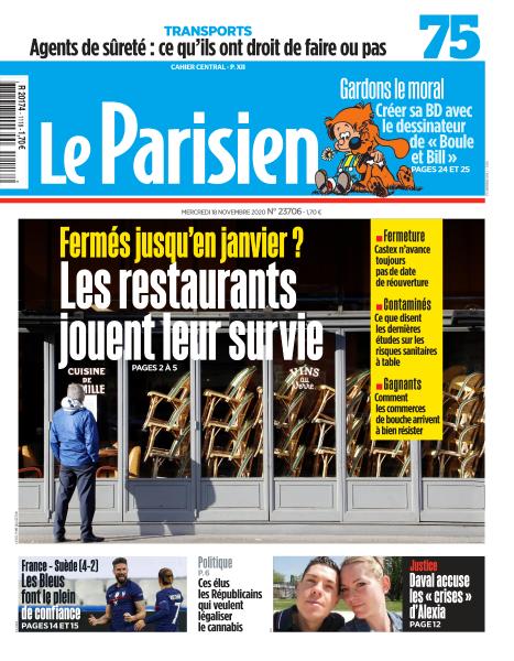  Le Parisien Du Mercredi 18 novembre 2020