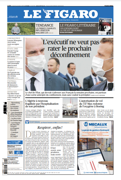 Le Figaro Du Jeudi 19 Novembre 2020