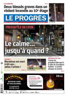 Le Progrès ( Édition Villeurbanne-Caluire ) Du Jeudi 26 Novembre 2020 