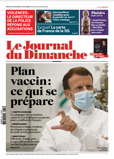 Le Journal Du Dimanche N°3855 Du 29 Novembre 2020