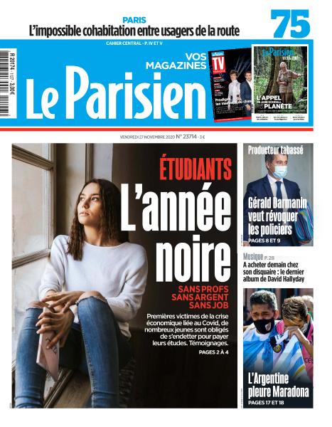 Le Parisien Du Vendredi 27 Novembre 2020