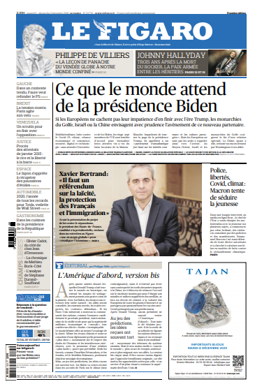 Le Figaro Du Samedi 5 & Dimanche 6 Décembre 2020 