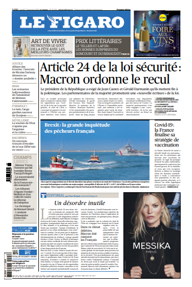  Le Figaro Du Mardi 1er Décembre 2020